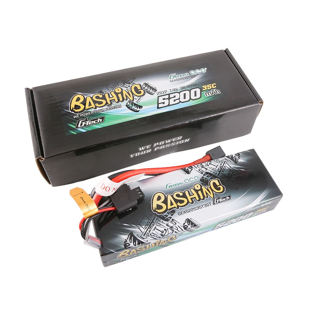 Gens Ace G-Tech Bashing 5200mAh 7.4V 35C LiPo w/ EC3/Deans/XT60