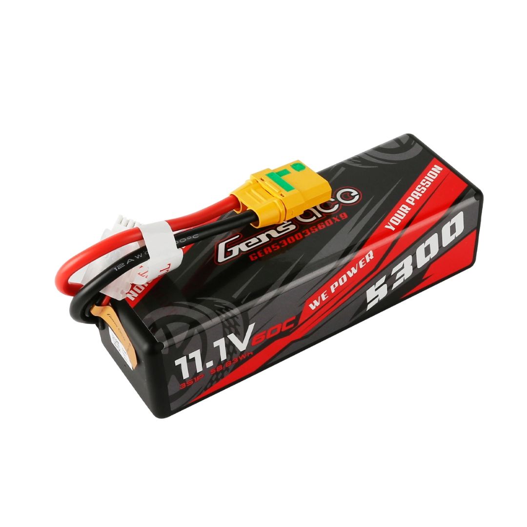 Gens Ace 3S 5300mAh 60C Hard Case LiPo - XT90-S Plug - Click Image to Close