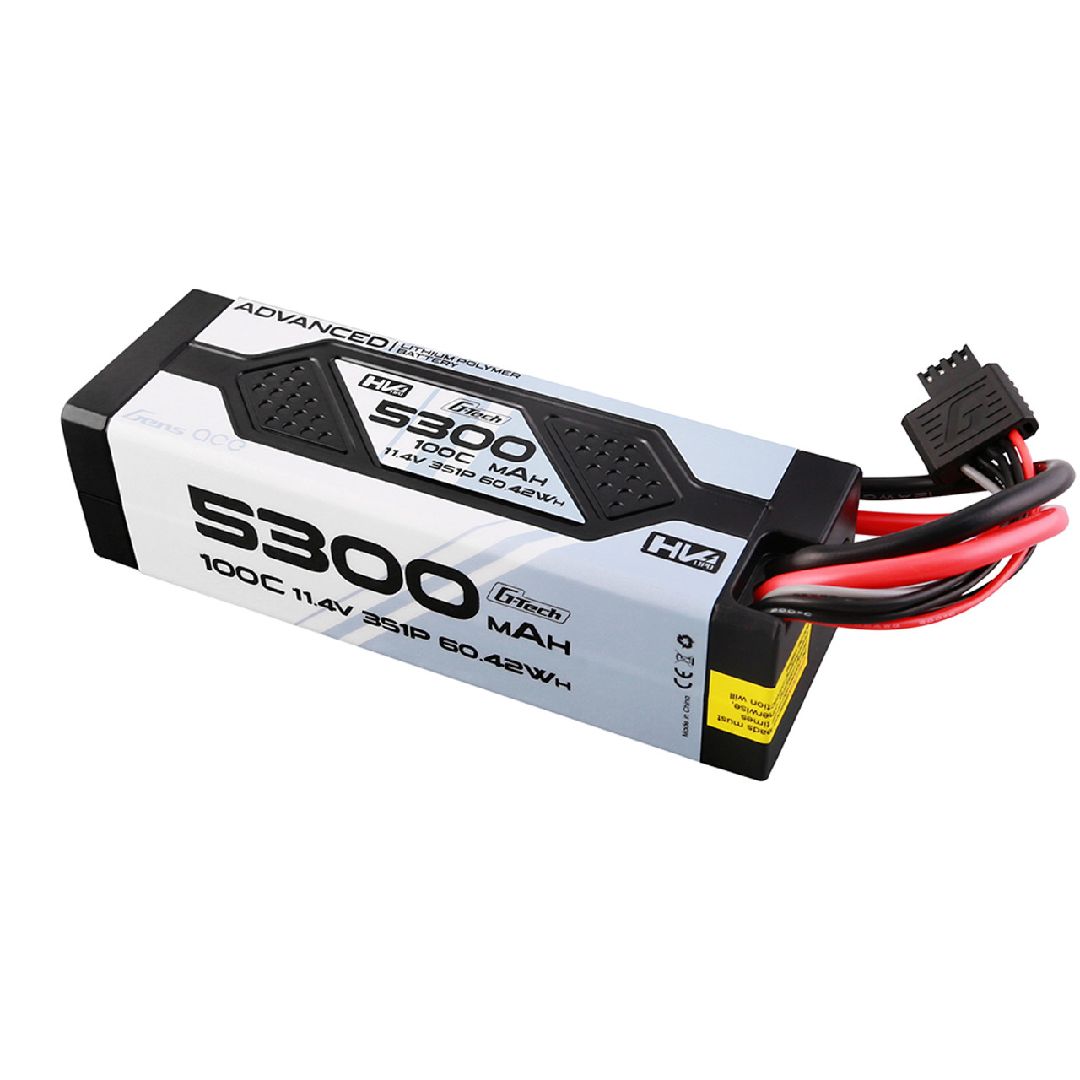 Gens Ace G-Tech 5300mAh 11.4V 100C 3S1P Lipo With EC5 Plug