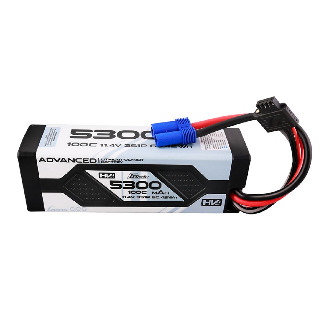 Gens Ace G-Tech 5300mAh 11.4V 100C 3S1P Lipo With EC5 Plug