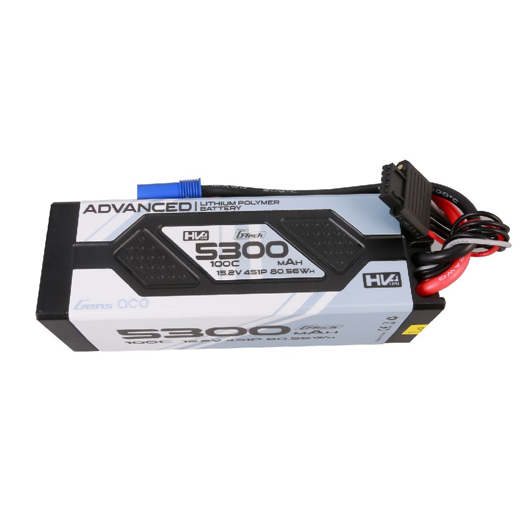 Gens Ace G-Tech 5300mAh 4S1P 15.2V 100C HV Lipo w/EC5 Plug