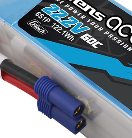 Gens Ace G-Tech 5500mAh 6S 22.2V 60C LiPo EC5 Plug - Click Image to Close