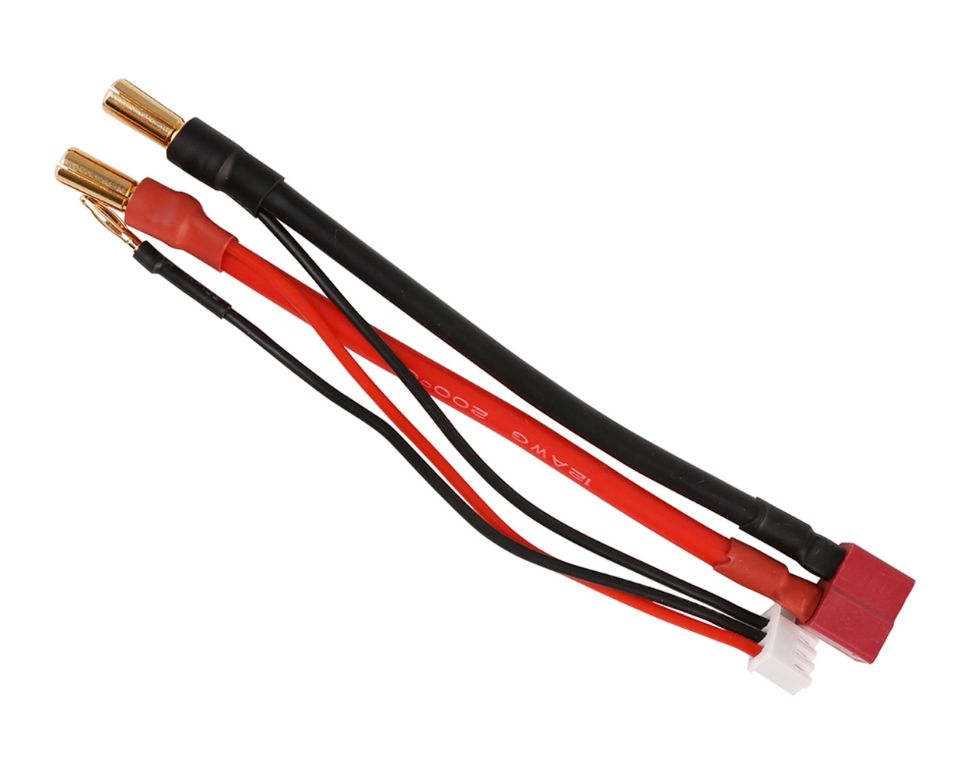 Gens Ace 2S Charge Cable: 5.0mm Bullet To Deans (T-Plug)