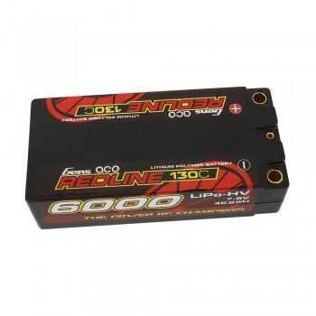 Gens Ace Redline Series 6000mAh 7.6V 130C Hard Case HV Shorty