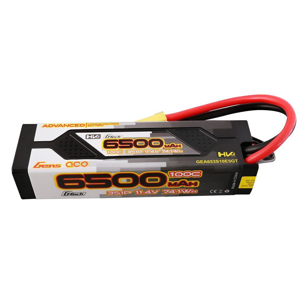 Gens Ace G-Tech Advanced 6500mAh 3S1P 100C HardCase Lipo w/EC5 - Click Image to Close