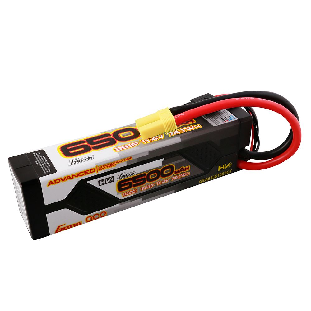 Gens Ace G-Tech Advanced 6500mAh 3S1P 100C HardCase Lipo w/EC5 - Click Image to Close