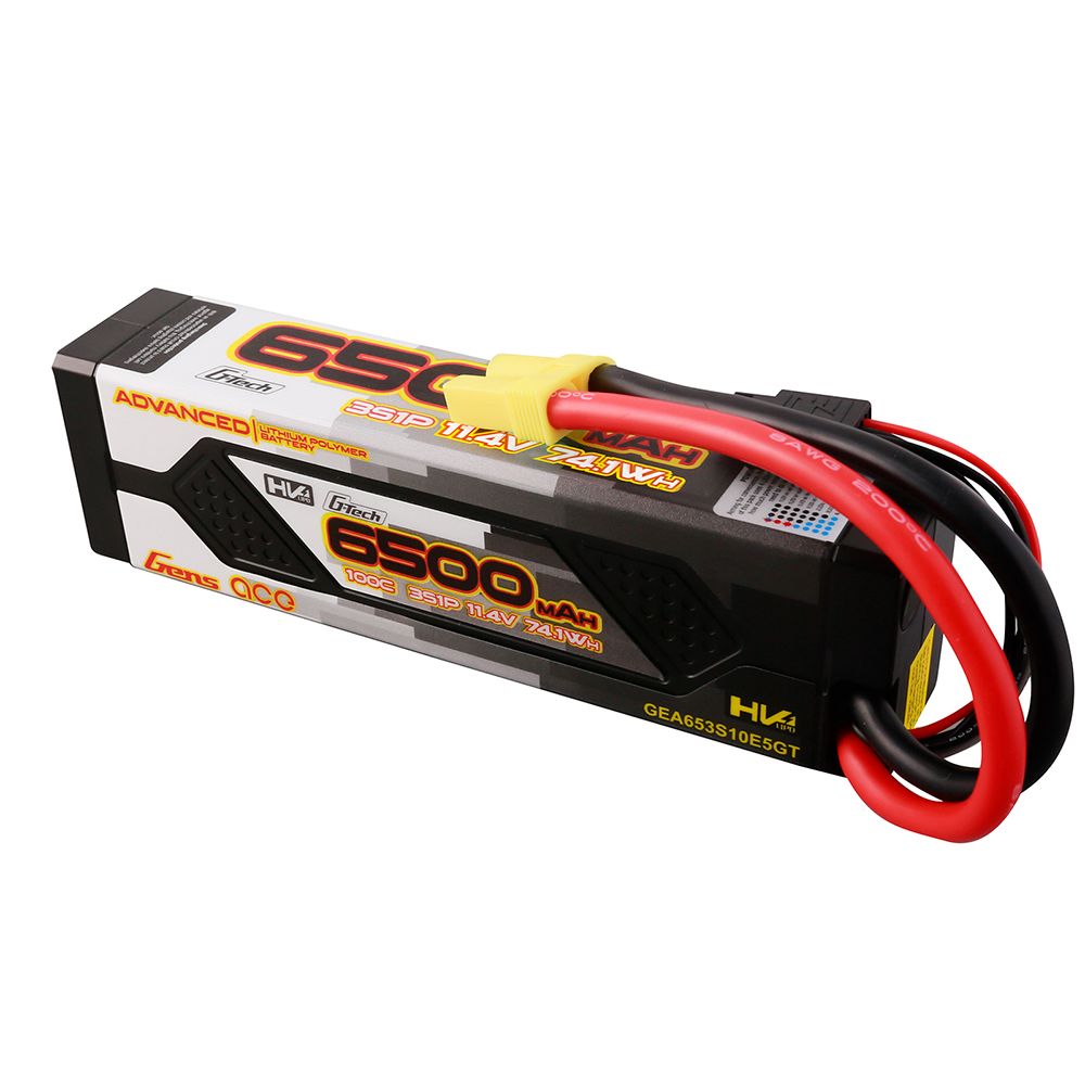 Gens Ace G-Tech Advanced 6500mAh 3S1P 100C HardCase Lipo w/EC5 - Click Image to Close