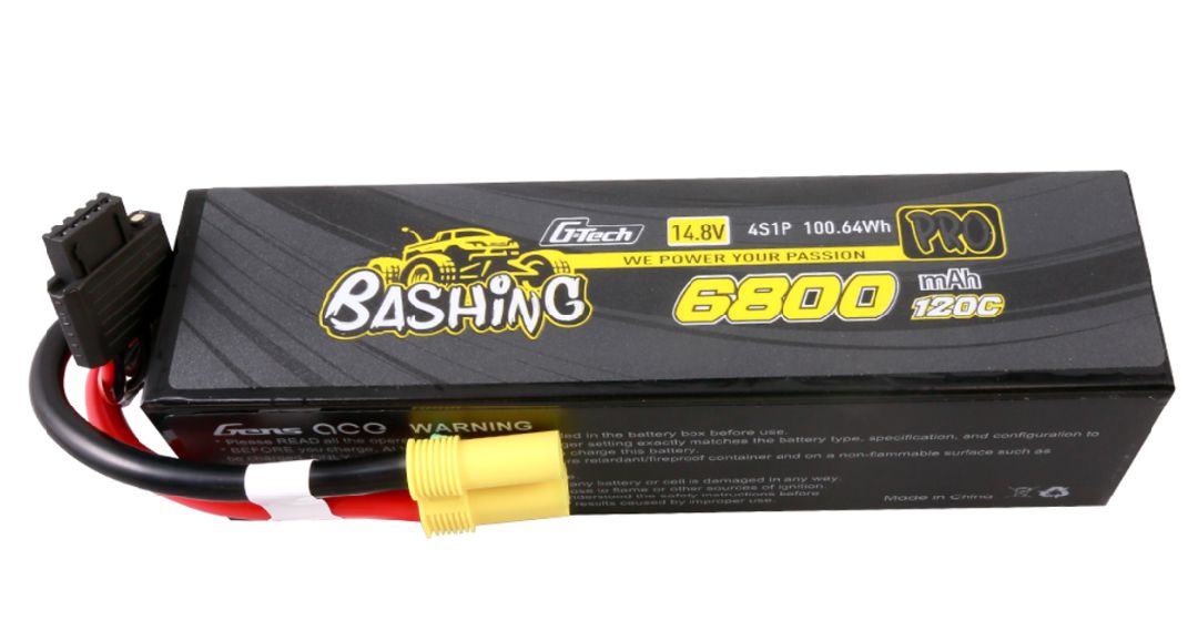 Gens Ace G-Tech Bashing Series 6800mAh 14.8V 120C 4S1P LiPo EC5