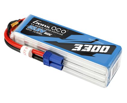 Gens Ace - 1056 - 3300mAh 14.8V 45C 4S1P LiPo Battery Pack with Deans Plug