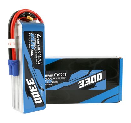 Gens Ace 3300mAh 14.8V 45C 4S1P LiPo Battery Pack with Deans Plu