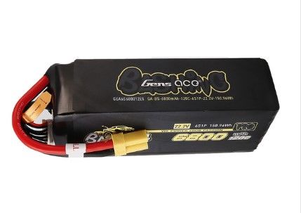 Gens Ace - 1674 - Bashing 6800mAh 6S1P 22.2V 120C LiPo Battery Softpack With EC5 plug