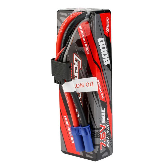 Gens Ace G-Tech 8000mAh 7.6V 60C HardCase Lipo EC5 Plug