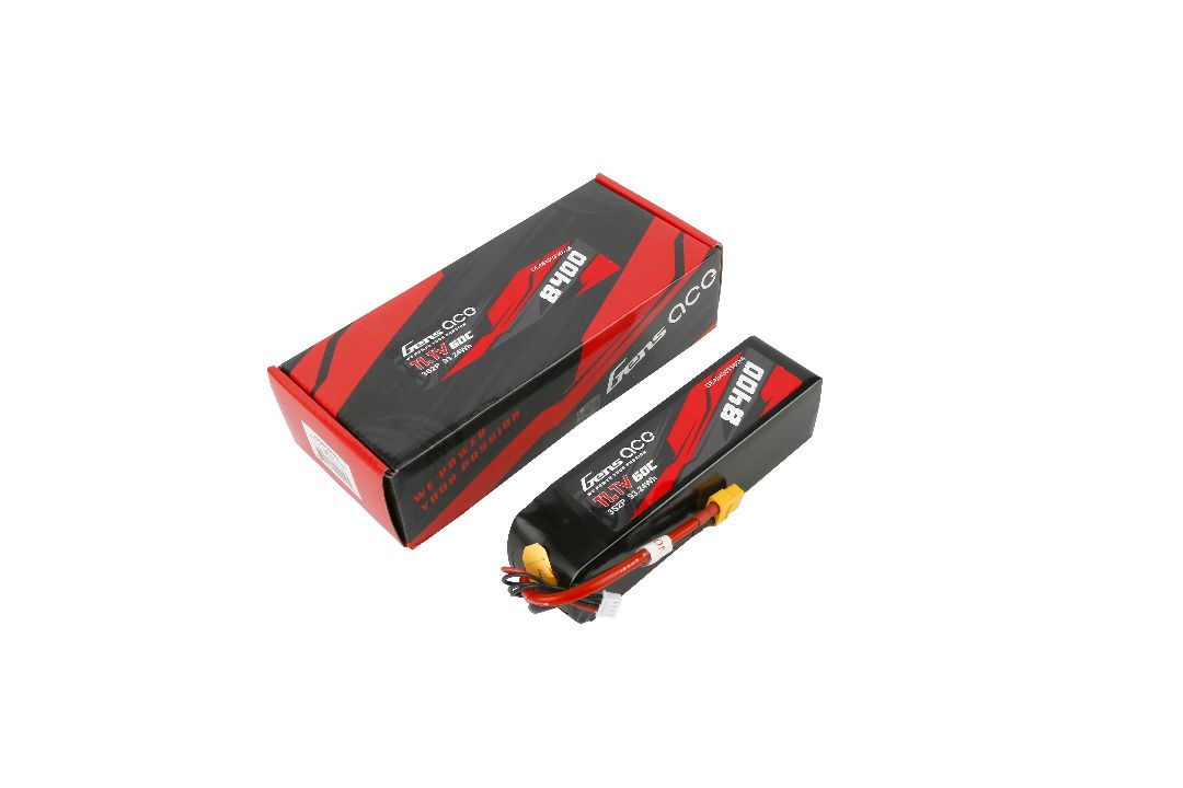 Gens Ace 3S 8400mAh 60C LiPo Battery - XT60 Plug