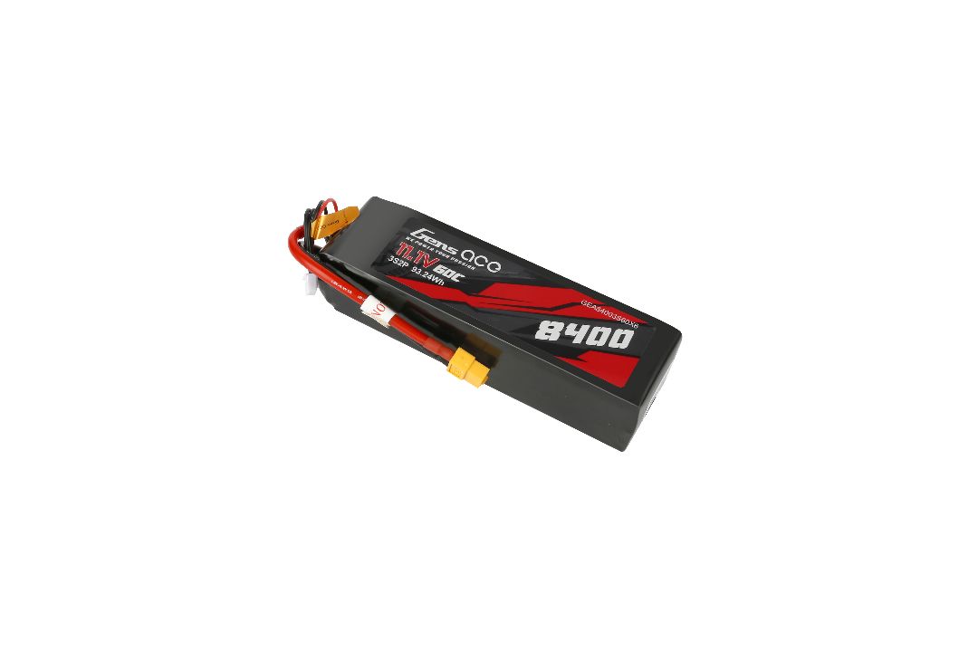 Gens Ace 3S 8400mAh 60C LiPo Battery - XT60 Plug