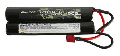 Gens Ace - 1427 - 1600mAh 9.6V 8S1P Airsoft Gun Nunchuck-Style NIMH Battery with Deans Plug