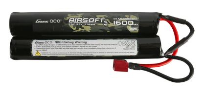 Gens Ace 1600mAh 9.6V Airsoft Gun Nunchuck-Style NIMH Battery