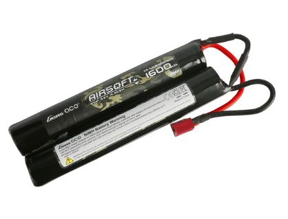 Gens Ace 1600mAh 9.6V Airsoft Gun Nunchuck-Style NIMH Battery - Click Image to Close