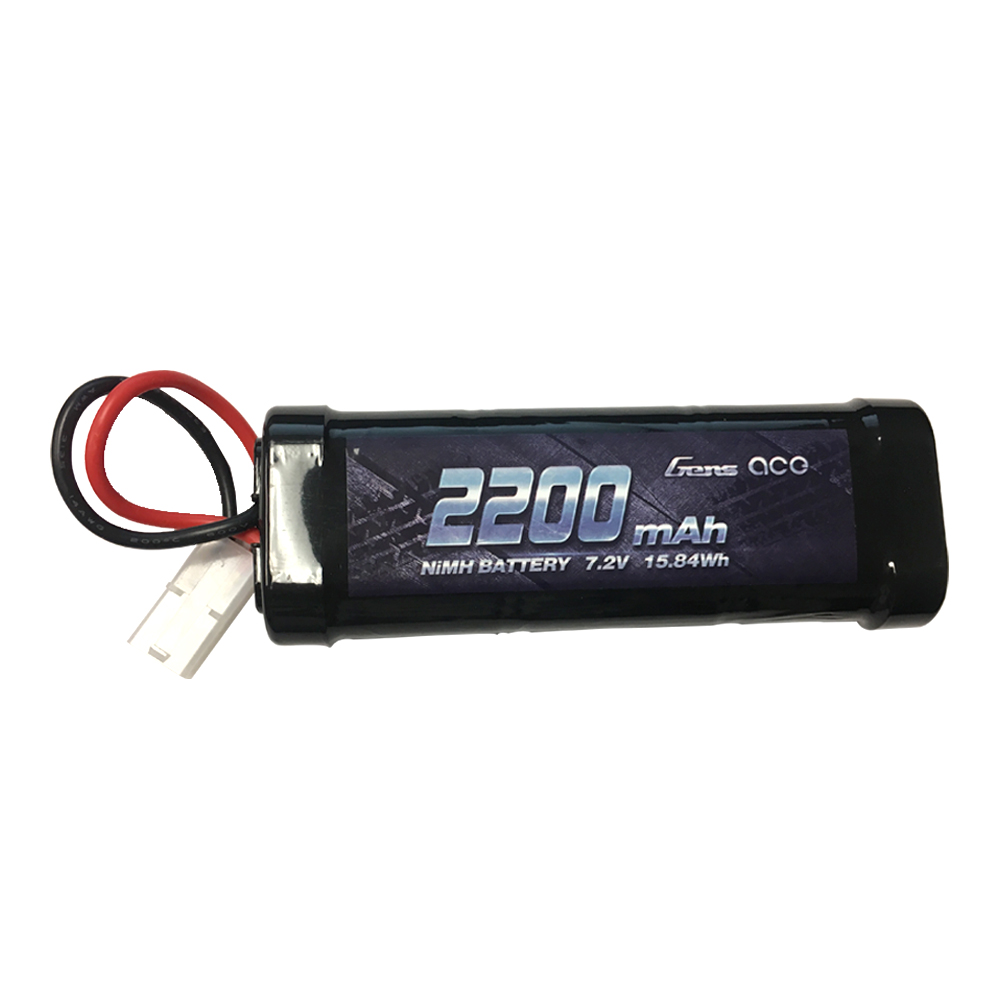 Gens Ace - 309 - 2200mAh 6 Cell 7.2V Nimh Tamiya Plug Soft Case 106x34x26mm