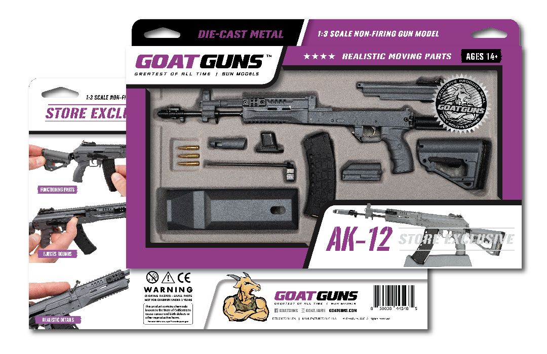 GoatGuns Store Exclusive AK12 Metal Diecast Model Kit - Grey