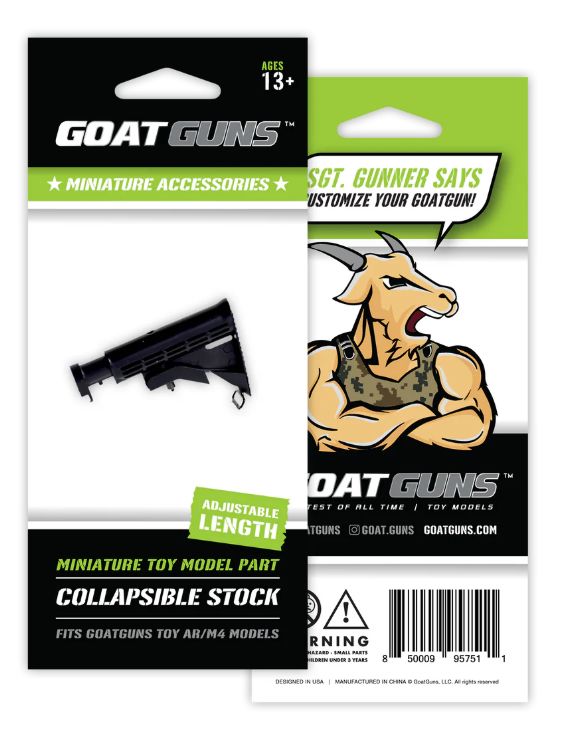 GoatGuns Adjustable AR Stock, 3 position for AR15/M4 model