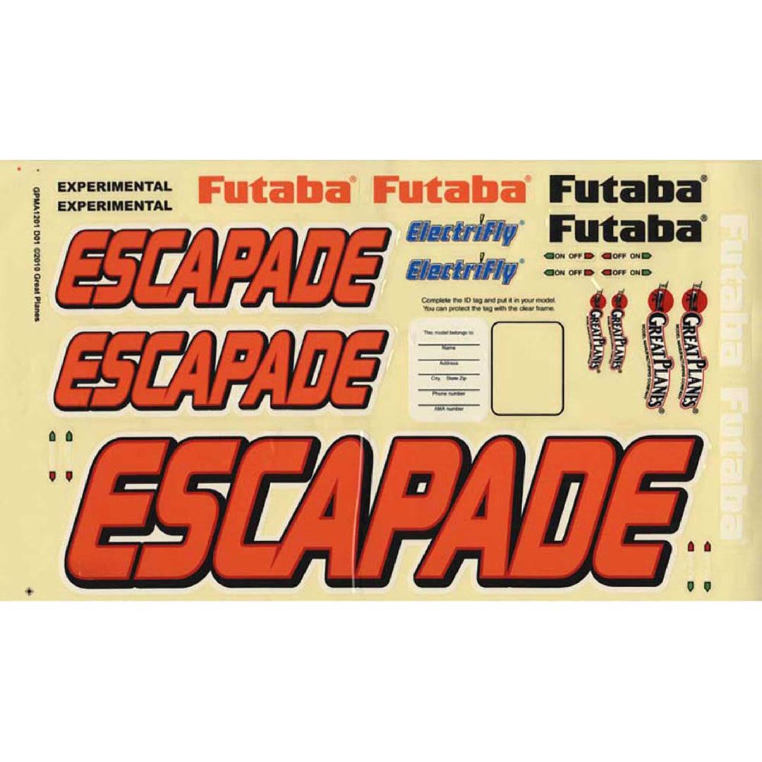GPM Decals Escapade .61 ARF