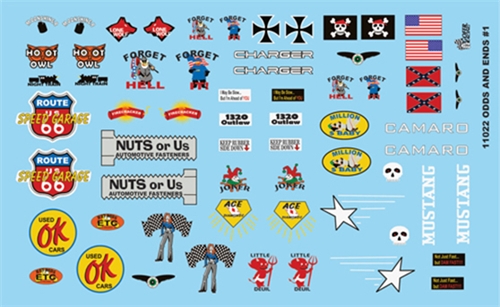 Gofer Racing Odds and Ends Decal Sheet 1/24