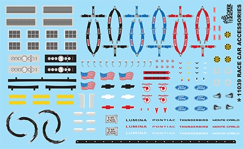 Gofer Racing Race Car Accessories Decal Sheet 1/24