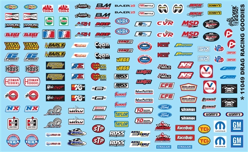 Gofer Racing Drag Racing Goodies Sponsor Model Car Decal 1/24