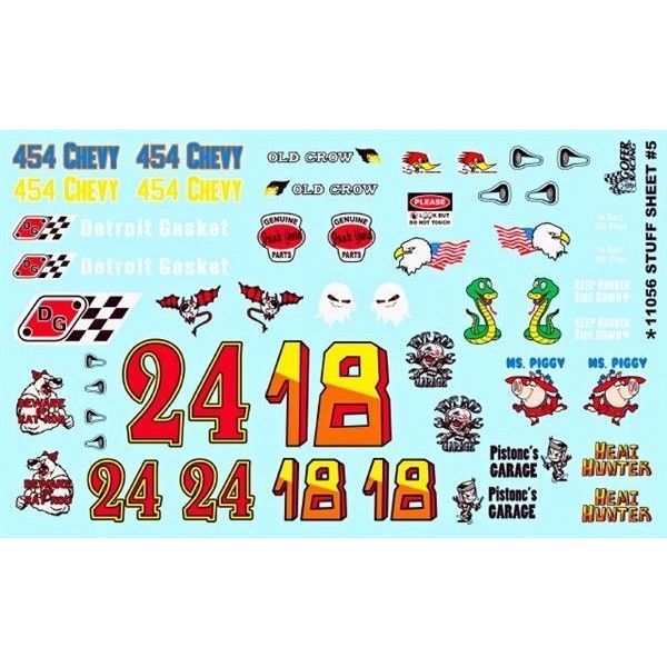 Gofer Racing Stuff Sheet Decals #5 1/24