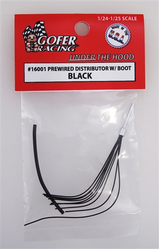 Gofer Racing Prewired Distributor With Boot - Black 1/24