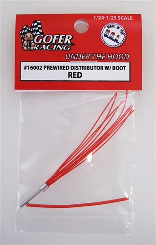 Gofer Racing Prewired Distributor With Boot - Red 1/24