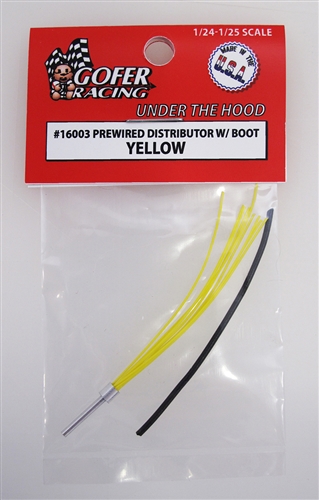 Gofer Racing Prewired Distributor With Boot - Yellow 1/24
