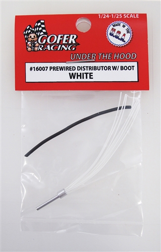 Gofer Racing Prewired Distributor With Boot - White 1/24