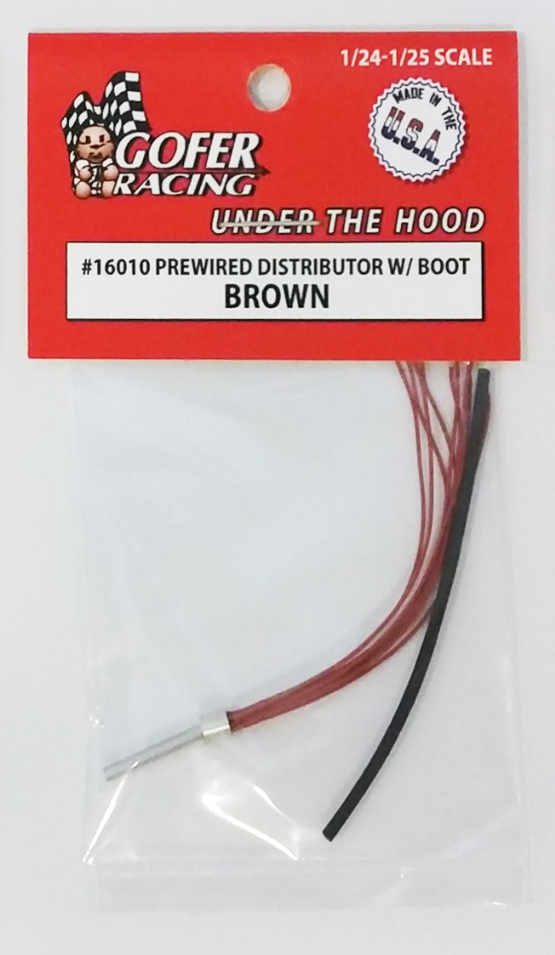 Gofer Racing Prewired Distributor with Boot - Brown 1/24