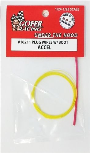 Gofer Racing Plug Wires With Boot - Accel 1/24 - Click Image to Close