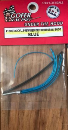 Gofer Racing Six-Cylinder Prewired Distributor - blue plug wire