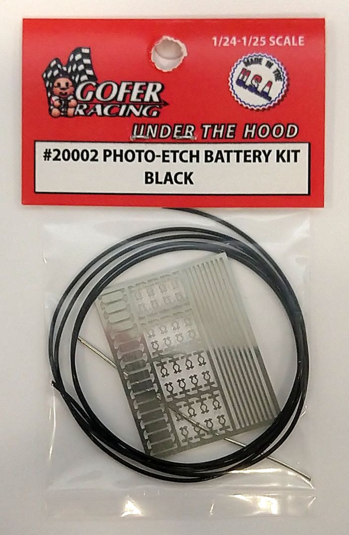 Gofer Racing Photo-Etch Battery Kit Black - Click Image to Close