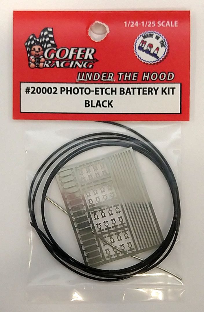 Gofer Racing Photo-Etch Battery Kit Black