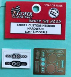 Gofer Racing Photo Etched Custom Interior Hardware