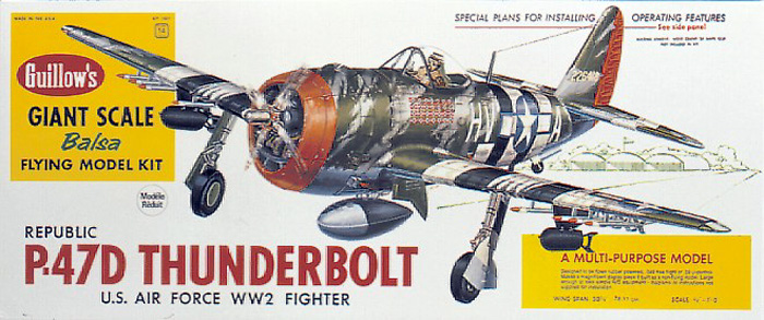 Guillow's 1/16 P-47D Thunderbolt Model Kit (1) - Click Image to Close