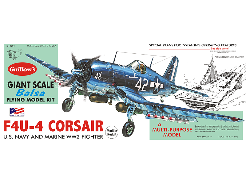 Guillow's 1/16 F4U-4 Corsair Model Kit (1)