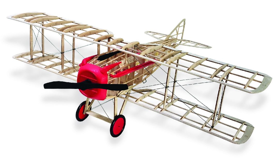 Guillow's 100 Series Spad VII 1/17 Balsa Wood Model Kit (1)