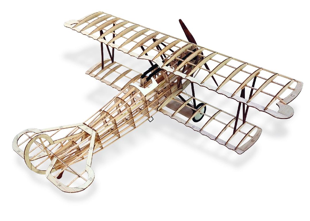 Guillow's 100 Series Fokker D.VII 1/19 Balsa Wood Model Kit (1)