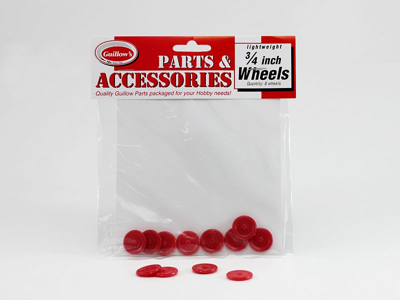 Guillow's 3/4" Plastic Wheels (8 wheels)