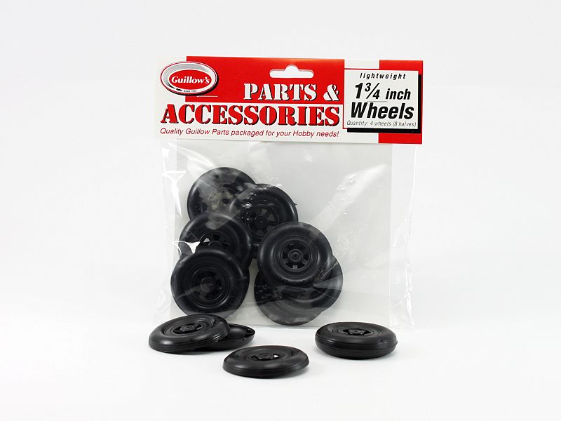 Guillow's 1.75" Plastic Wheels (8 half wheels)