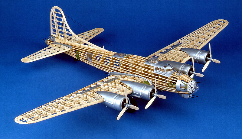 Guillow's 1/28 B-17G Flying Fortress Model Kit (1) - Click Image to Close