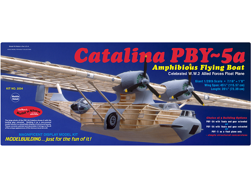 Guillow's 1/28 PBY-5a Catalina Model Kit (1) - Click Image to Close