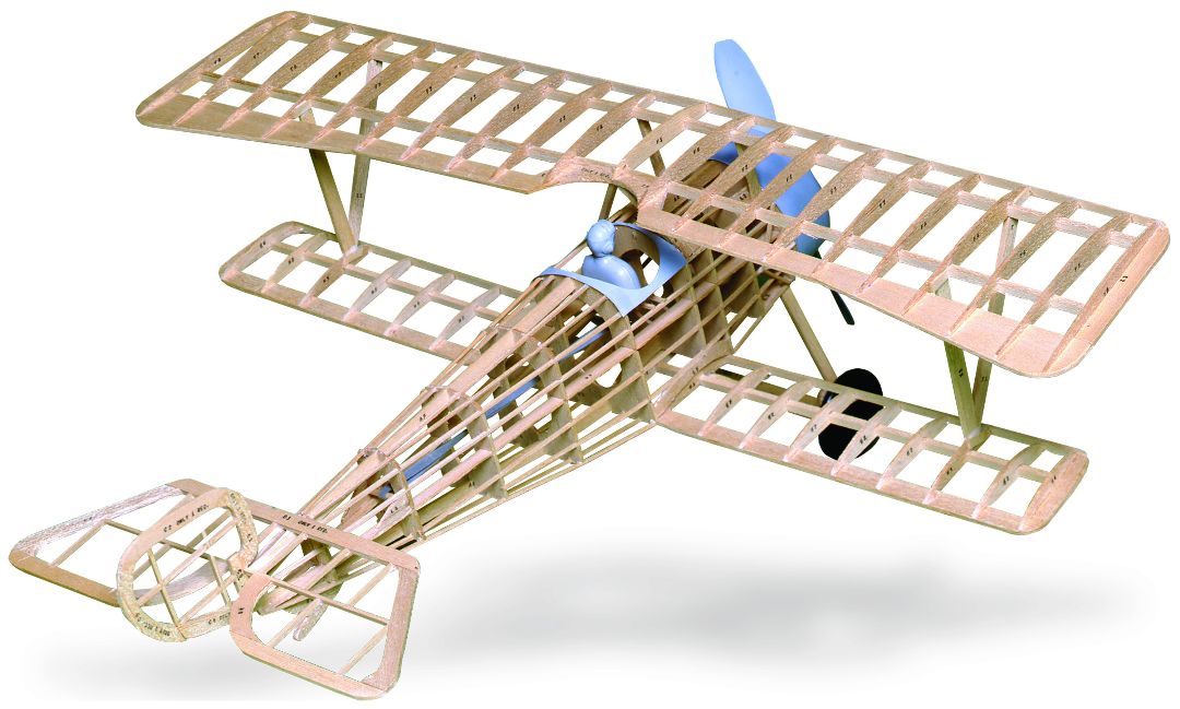 Guillow's 1/12 Nieuport II Laser Cut Model Kit (1)