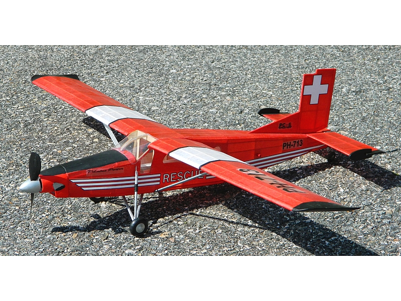 Guillow's 1/24 PC-6 Porter Laser Cut Model Kit (1) - Click Image to Close
