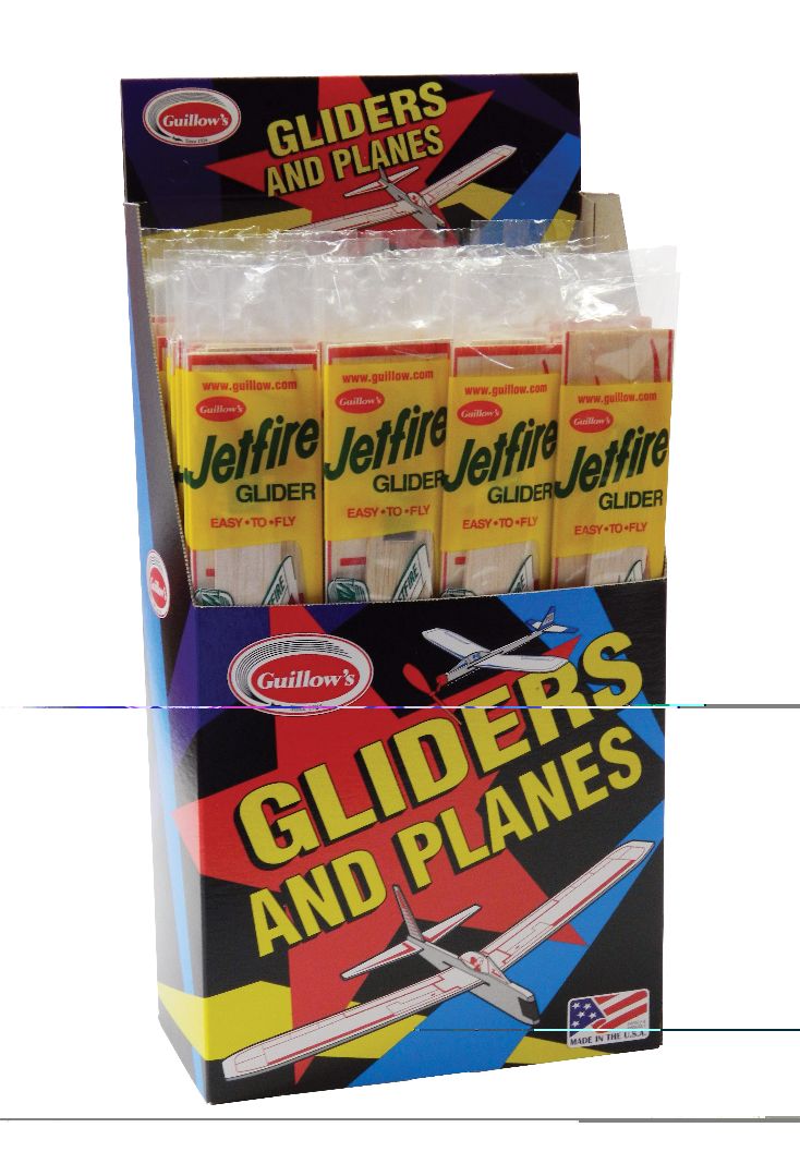 Guillow's Jetfire Balsa Glider in Store Display (48)